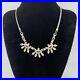 Vintage Necklace Engel Brothers Sterling Silver Rhinestones Rope Chain Art Deco