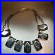 Vintage Rare Art Deco Black Bakelite Necklace