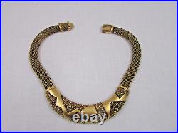 Vintage Signed Antique Monet Art Deco Necklace/Bracelet/Earrings