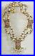 Vintage Wedding Cake Necklace Murano Venetian Glass Estate Jewelry Art Deco Pink