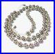 Vtg Antique Art Deco Necklace Rhinestone Ball withAB Crystal Beaded Spacers 33