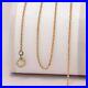 Vtg Art Deco 10k Yellow Gold 1mm Delicate Cable Chain 17 Necklace