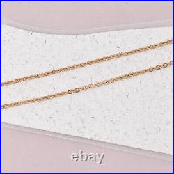 Vtg Art Deco 10k Yellow Gold 1mm Delicate Cable Chain 17 Necklace