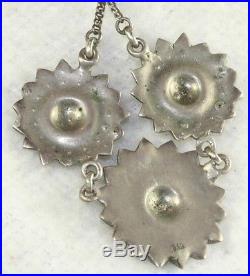 Vtg Art Deco 1930's Germany 835 Sterling Silver Marcasite Necklace German