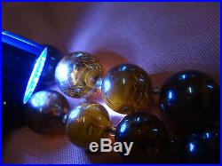Vtg Art Deco Cherry Amber Bakelite Round 61 Beads 41.6 104cm Necklace 169 grams