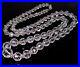 Vtg Art Deco Faceted Rock Crystal Chained Bead Necklace 31