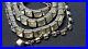 Vtg Art Deco Repousse Paste Glass Rhinestone Riviere Choker Necklace 12-15