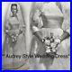 Vtg Wedding Dress 50s 60s Audrey Hepburn Style Bridal Gown Boat Neck, Lace, Bow