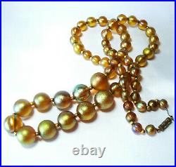 WMF Ikora Myra Glas Halskette Art Deco Rarität glass necklace Glaskette / BS 826